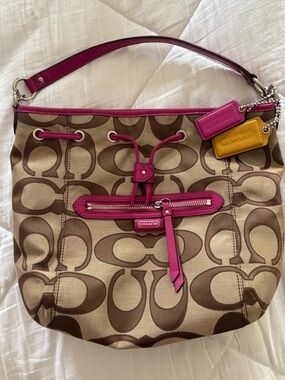 Coach Daisy Signature Drawstring Handbag